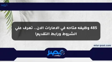 485 وظيفة متاحة في الإمارات الآن.. تعرف على الشروط ورابط التقديم!